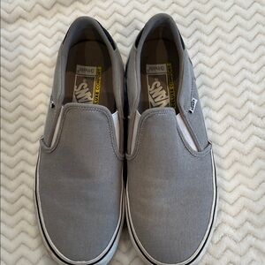 Vans Classic Gray Slip-On Loafers